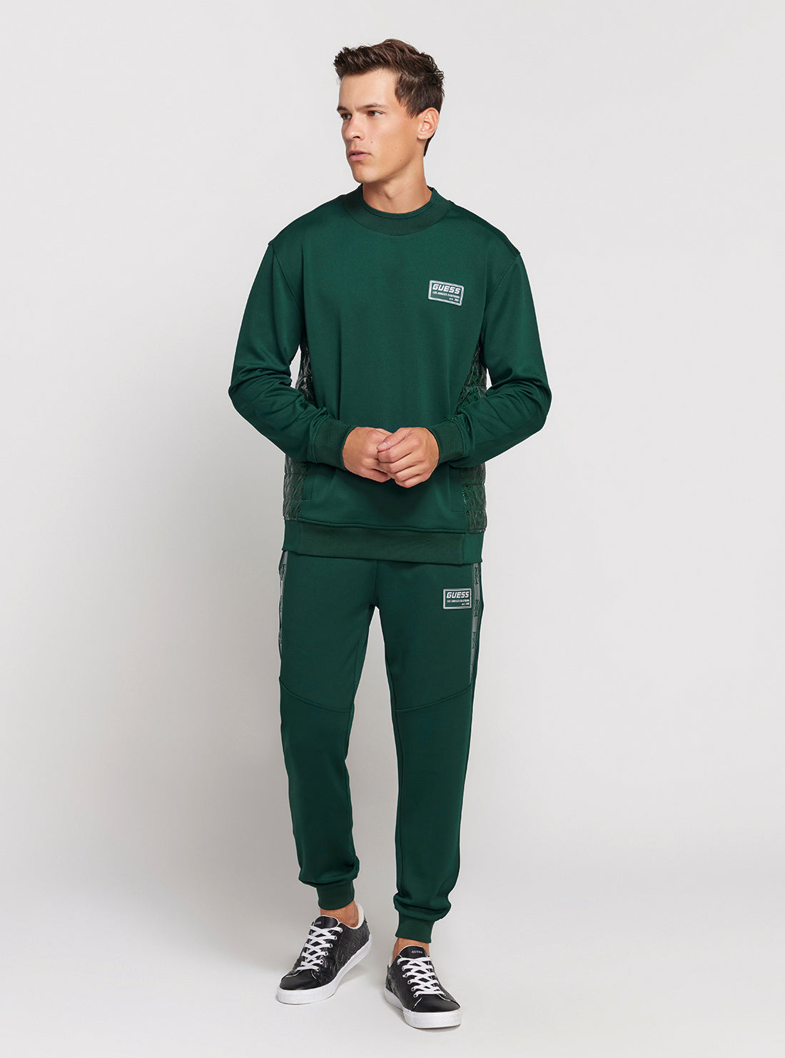 Green Gaston Crew Neck Sweater for Men - Soft & Comfortable Knit Pullover - Perfect for Casual Wear, Office & Fall Outfits