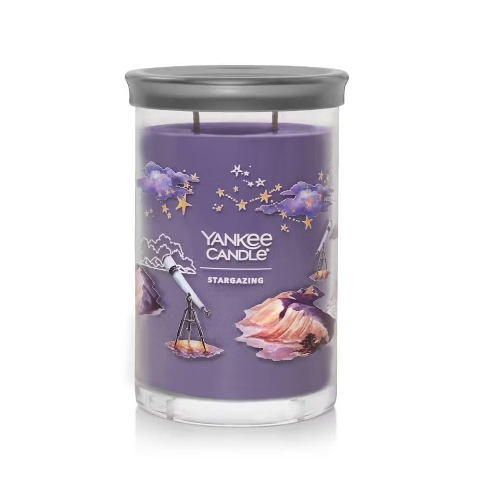 Yankee Candle Stargazing Large 2-Wick Signature Tumbler Candle - Long-Lasting Scented Candle for Home Decor, Relaxation & Romantic Ambiance