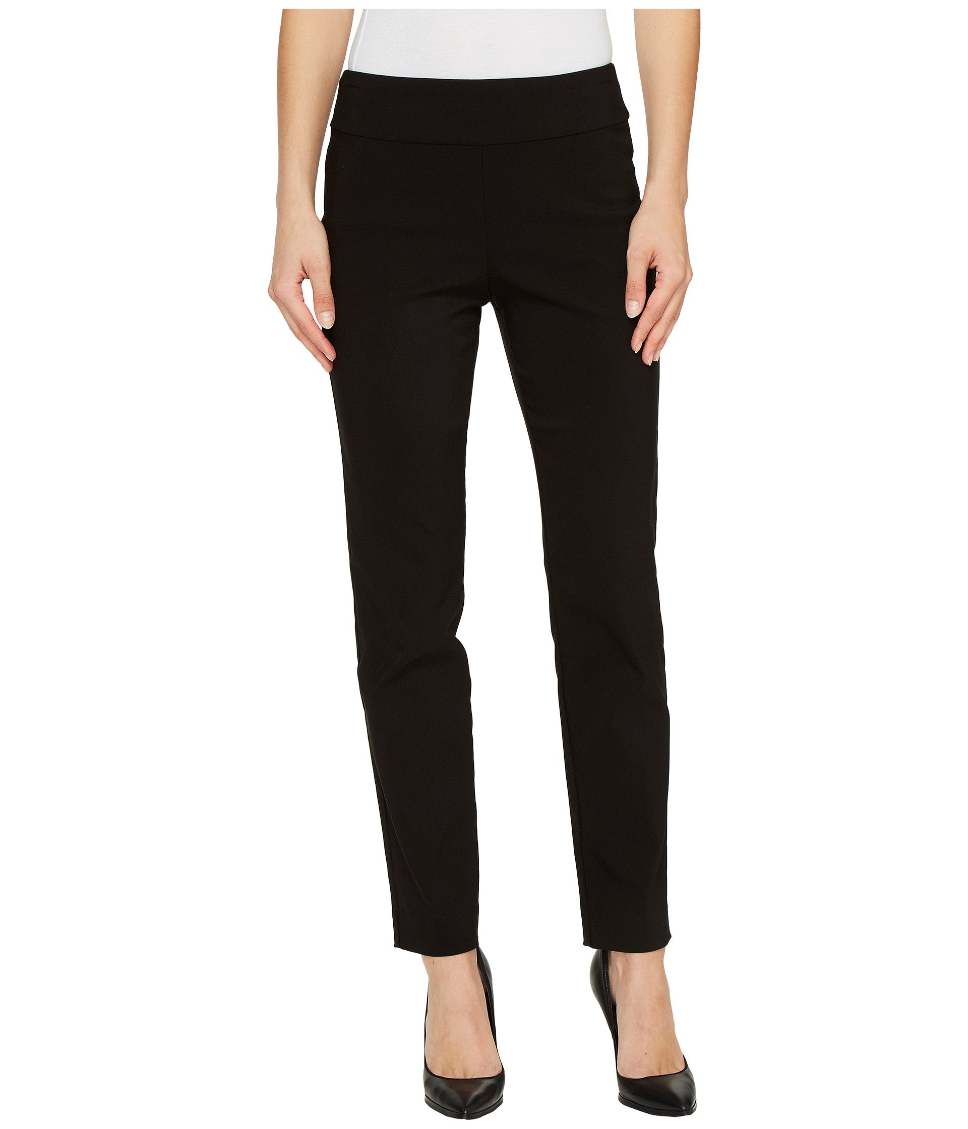 Krazy Larry Women's Stretch Pull-On Ankle Pants - Comfortable Casual Work Pants for Office, Travel & Everyday Wear