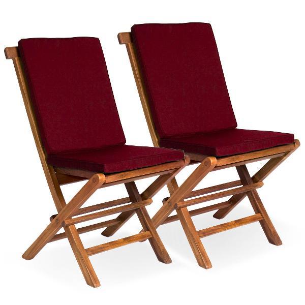 Portable Folding Chair Set with Comfortable Cushions - Perfect for Camping, Picnics, Beach & Outdoor Events