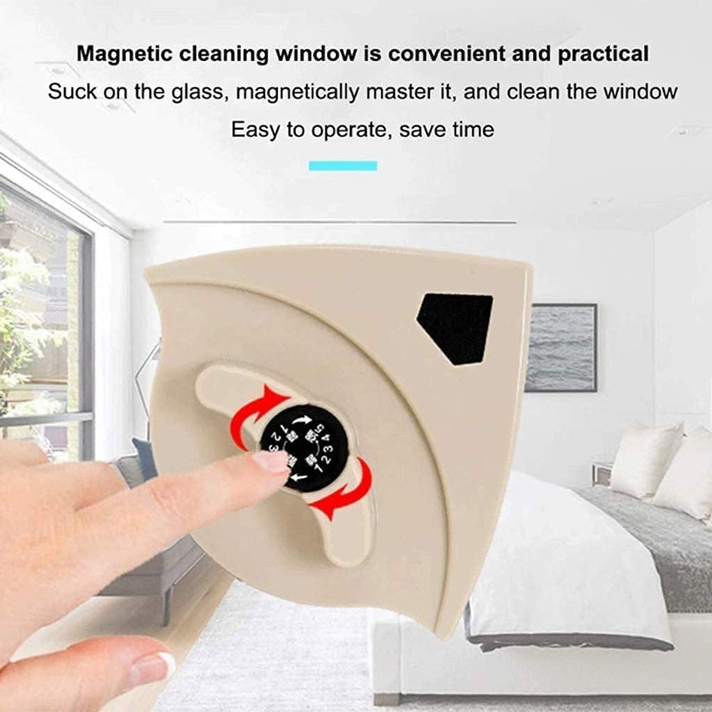 Double Sided Magnetic Window Cleaner - Strong 3-25mm Thickness Glass Cleaning Tool for High Windows, Mirrors & Shower Doors - Indoor/Outdoor Use for Homes, Offices & Commercial Buildings