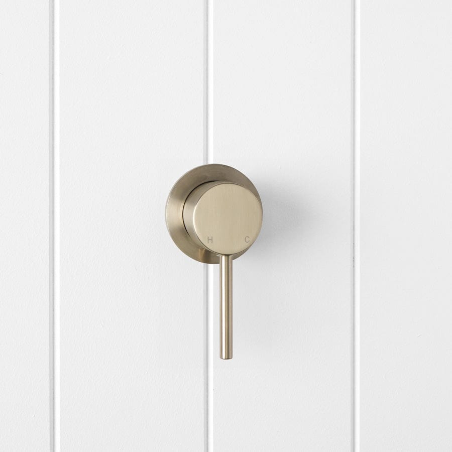 Sydney Wall Mixer Faucet - Warm Brushed Nickel Finish - Perfect for Bathroom Sink and Vanity Installation