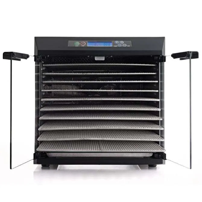 Excalibur Commercial 10-Tray Stainless Steel Food Dehydrator | NSF Certified | Perfect for Drying Fruits, Vegetables, Jerky & Herbs at Home or Commercial Kitchens
