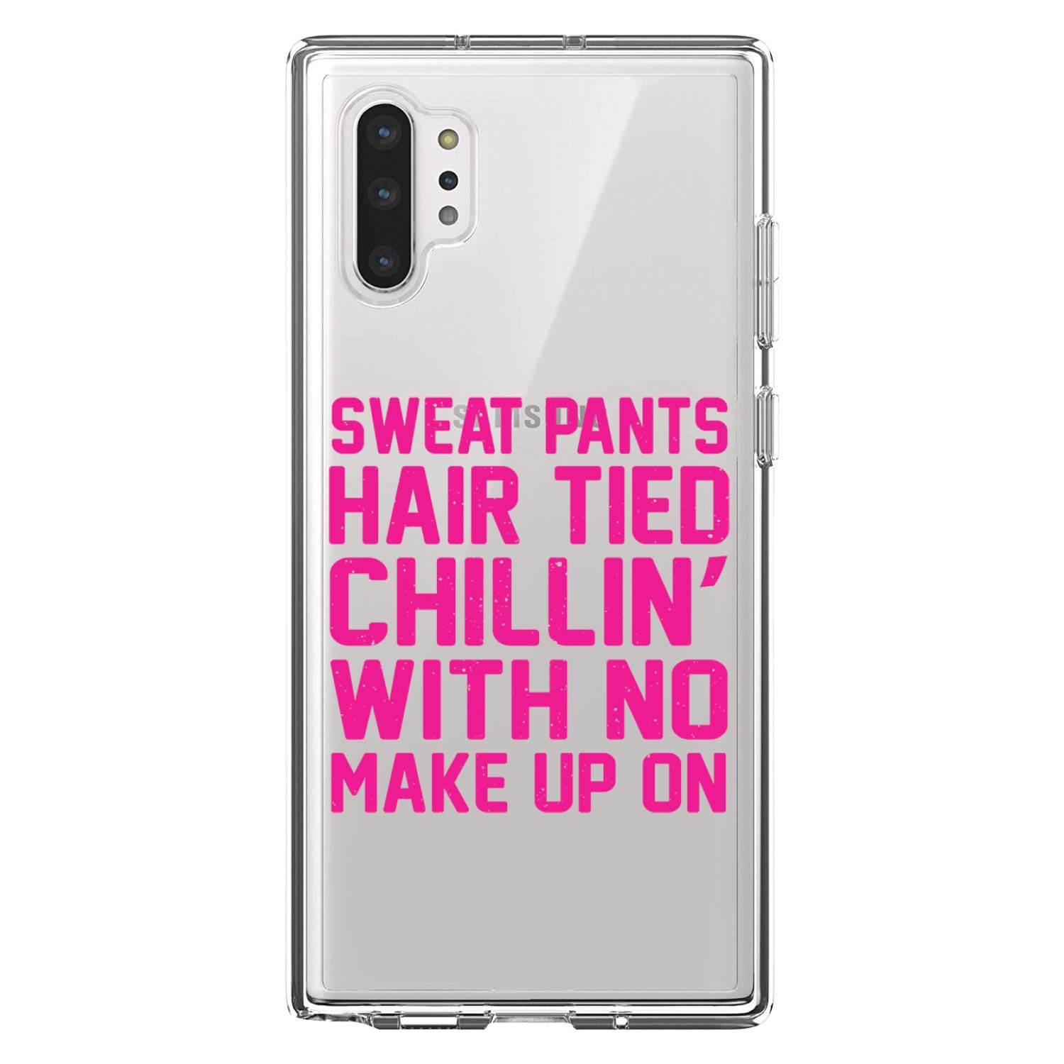 Premium Clear Shockproof Hybrid Case for Samsung Galaxy Note 10 Plus (6.8 Inch) - Slim TPU Bumper & Acrylic Back Cover with Tempered Glass Screen Protector - Perfect for Everyday Use, Gym Workouts & Outdoor Activities