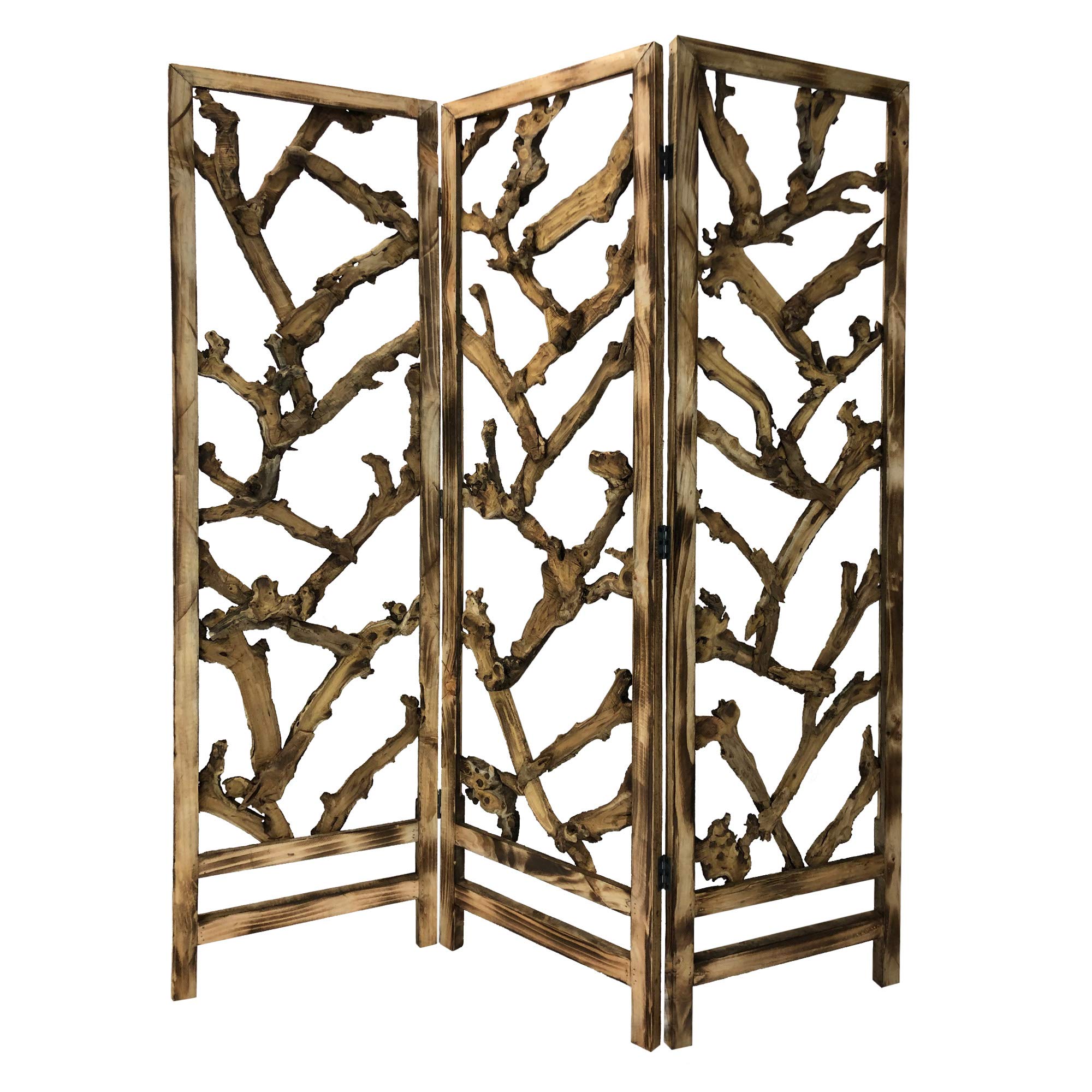 Brown Screen Gems Room Divider - Foldable Privacy Partition for Home, Office & Studio - Perfect for Creating Separate Spaces in Living Rooms, Bedrooms & Workspaces