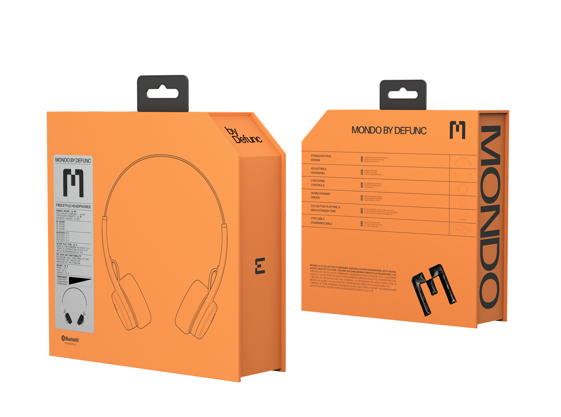 DEFUNC Freestyle Wireless Earbuds - Bluetooth 5.0, IPX5 Waterproof, 24H Playtime for Running, Gym, Workout & Commuting