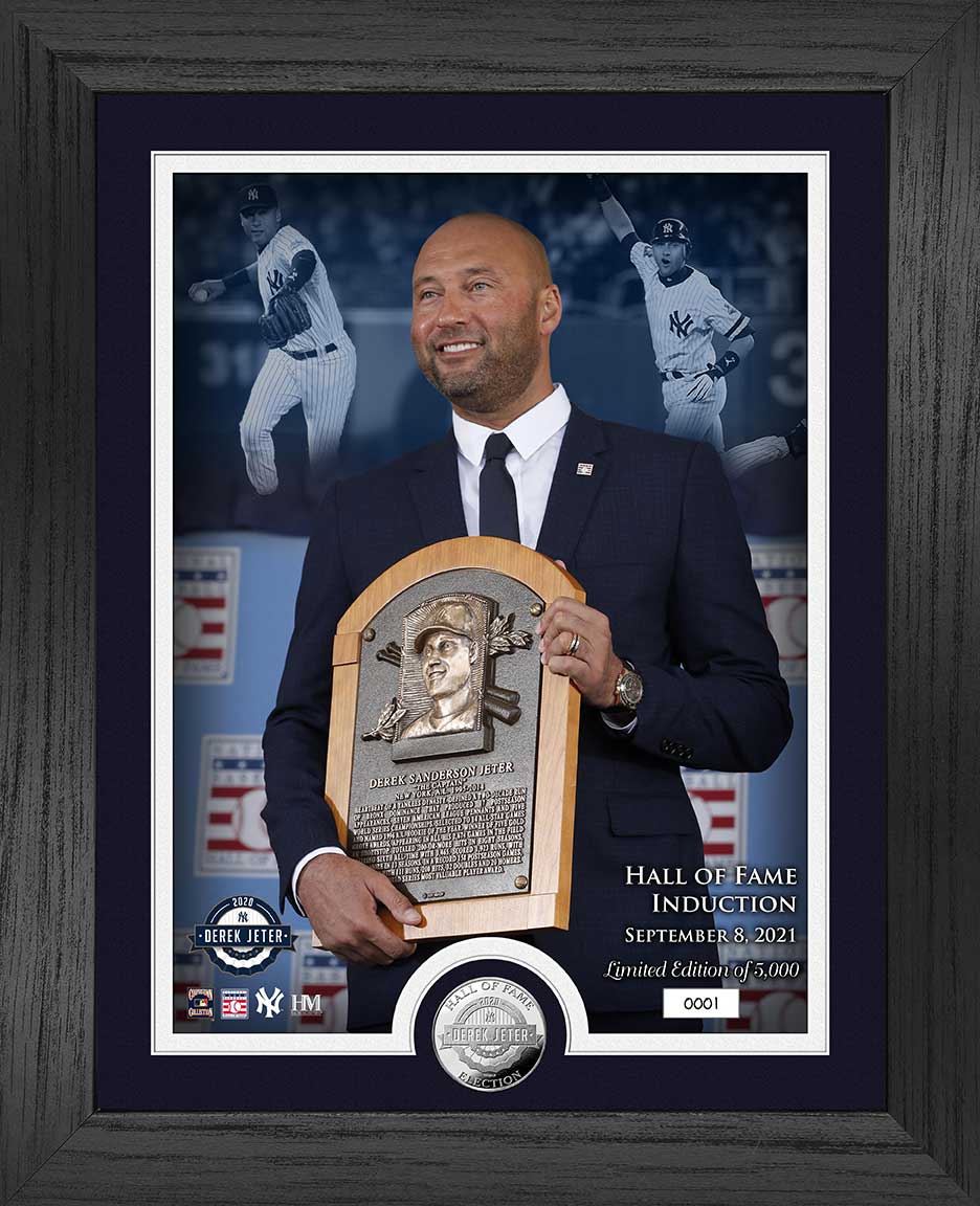 Derek Jeter Hall of Fame Induction Commemorative Silver Coin - Limited Edition Collectible Baseball Memorabilia for Yankees Fans and Sports Collectors - Perfect for Display Cases, Man Caves, and Gift Giving