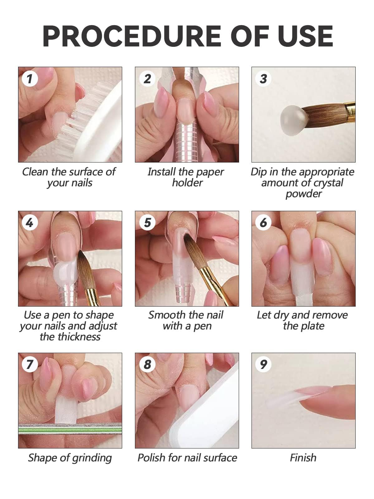 EBANKU Professional Nude Acrylic Nail Powder - 120g/4.23oz Large Capacity for Acrylic Extensions & Nail Art - Long-Lasting, No UV Lamp Needed - Perfect for Salon, Home Manicures & DIY Nail Designs