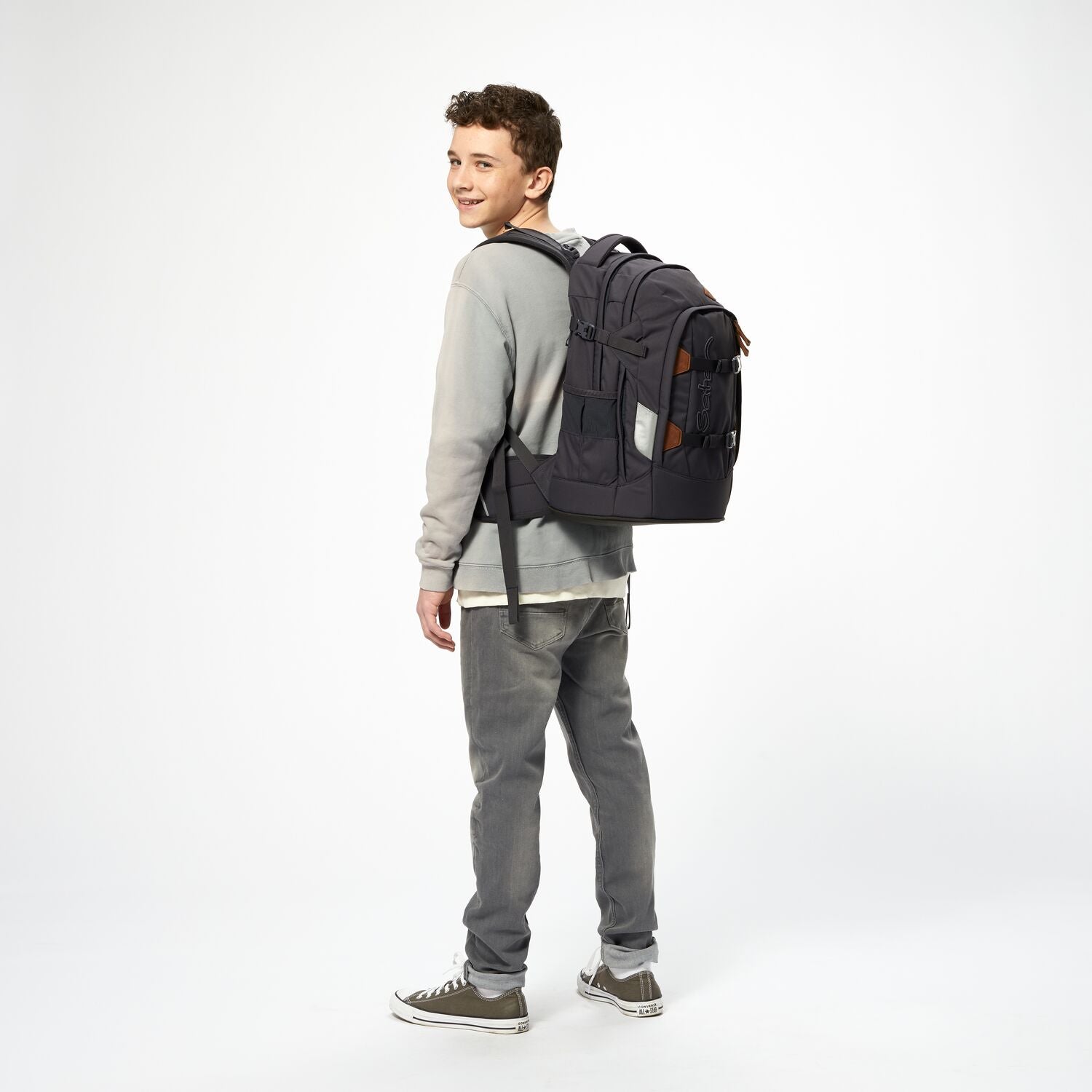 Satch Pack Nordic Grey - Stylish & Durable Backpack for Work, Travel & School | Water-Resistant & Spacious Design for Daily Commute & Outdoor Adventures