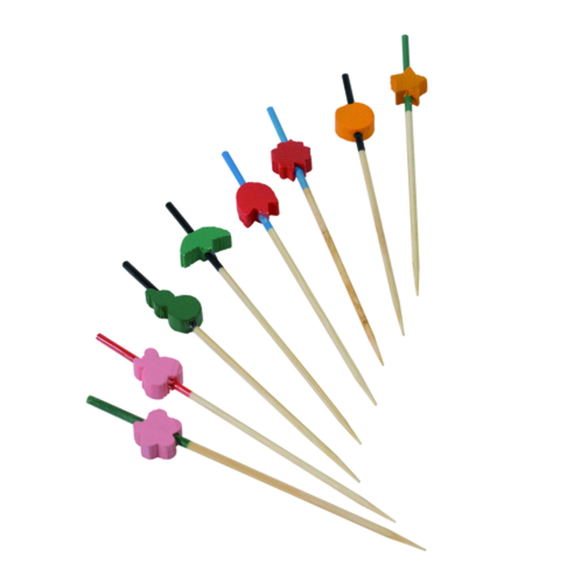 Eco-Friendly Bamboo Skewers 3.5 Inch - 2000 Pcs Biodegradable Appetizer Picks for Cocktails, BBQ, Party Snacks & Club Sandwiches | Compostable & Sustainable for Picnics, Catering & Home Entertaining