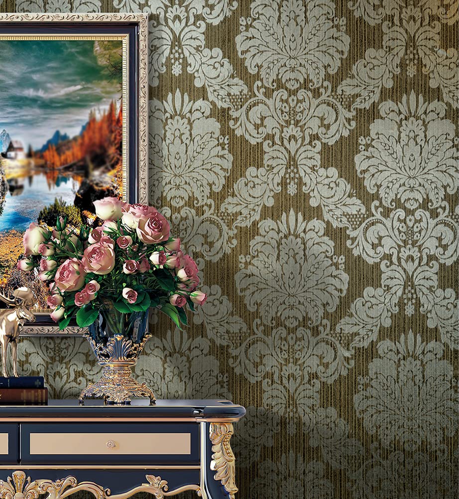 Damask Peel and Stick Wallpaper 17.7