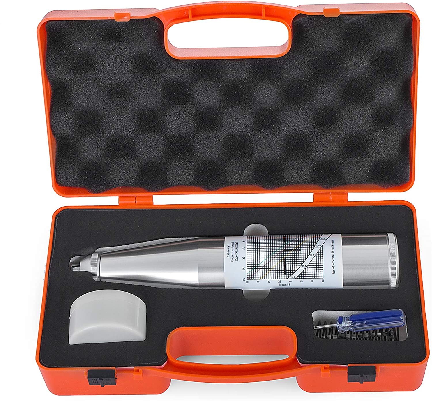 ZC3-A Portable Concrete Rebound Hammer Tester | ZC3A NDT Resiliometer for Concrete Strength Testing | Perfect for Construction Sites, Bridge Inspections & Building Maintenance