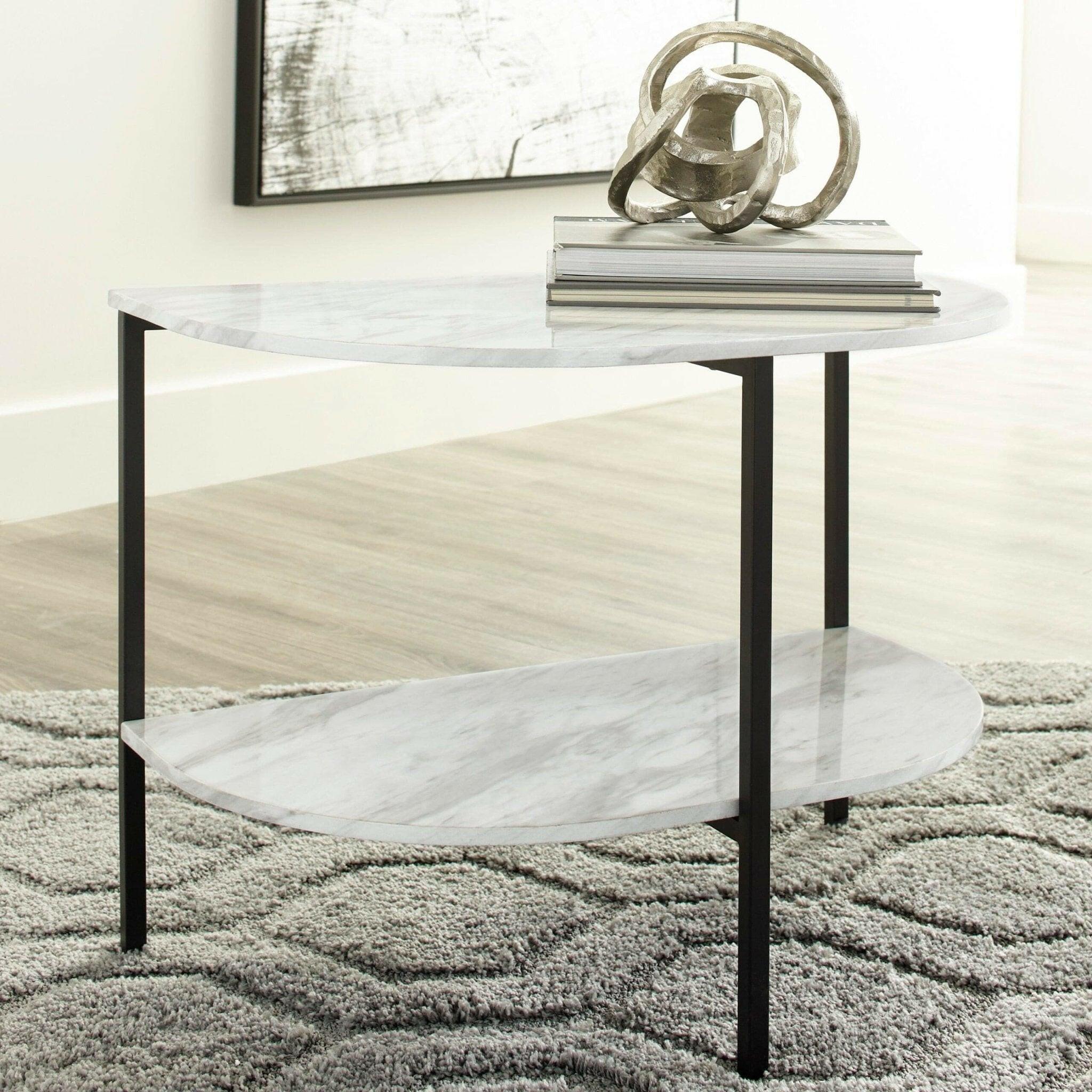 Donnesta Chairside End Table T182 7 - Small Side Table for Living Room, Bedroom, or Office - Perfect for Holding Lamps, Books, and Drinks