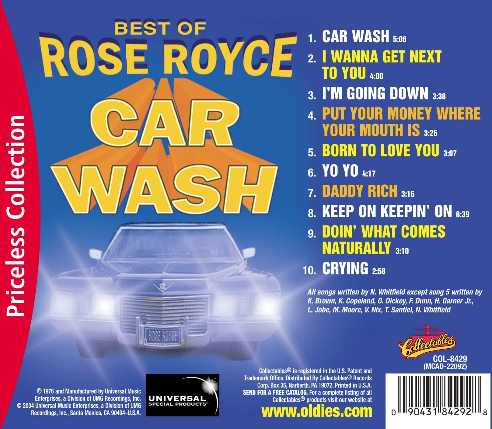Best of Rose Royce: Car Wash - Classic Soul & R&B Hits for Car Cleaning, Road Trips & Relaxation | Perfect for Music Lovers & Vinyl Collectors