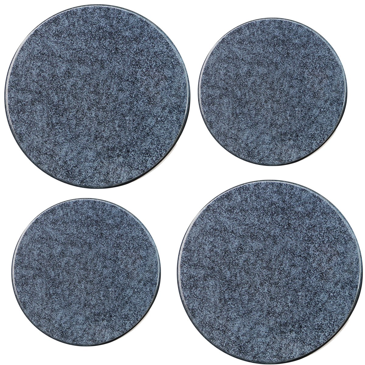 Reston Lloyd 4-Piece Electric Stove Burner Covers Set - Black Granite Finish - Protect & Decorate Your Kitchen Stove - Perfect for Electric Coil Ranges, Apartment Cooking & Home Safety
