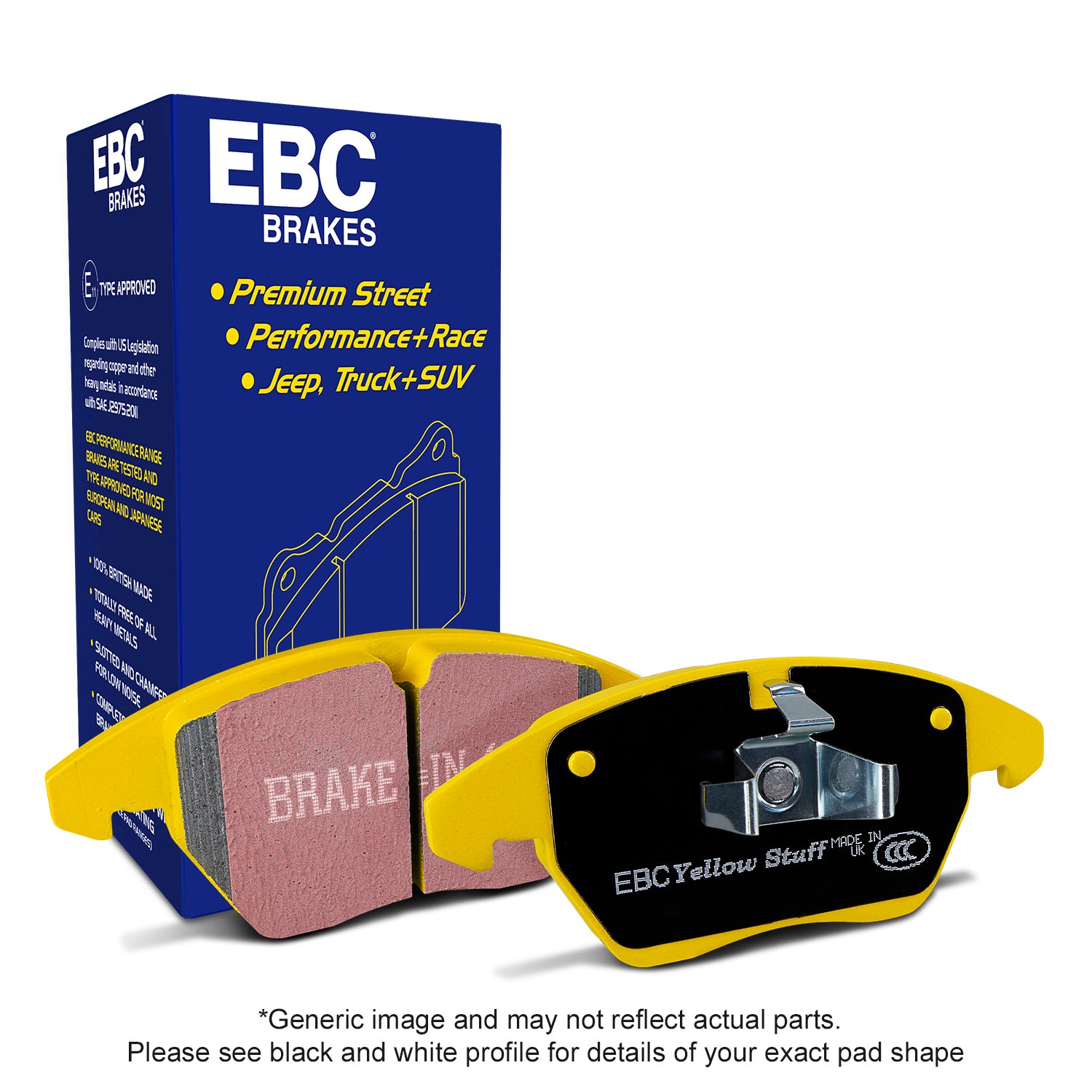 2022-2023 Ford Raptor Performance Yellowstuff Rear Brake Pads | High-Temperature Resistance for Off-Road & Towing | Perfect for Heavy-Duty Driving & Extreme Conditions