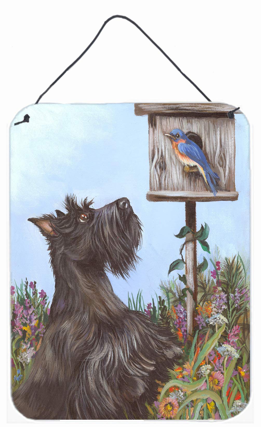 Scottie Curious Wall Decor - 12x16 Aluminum Metal Sign for Kitchen, Bar, Bathroom & Front Door - Multicolor Home Plaque | Perfect for Farmhouse, Vintage & Pet Lover Decor