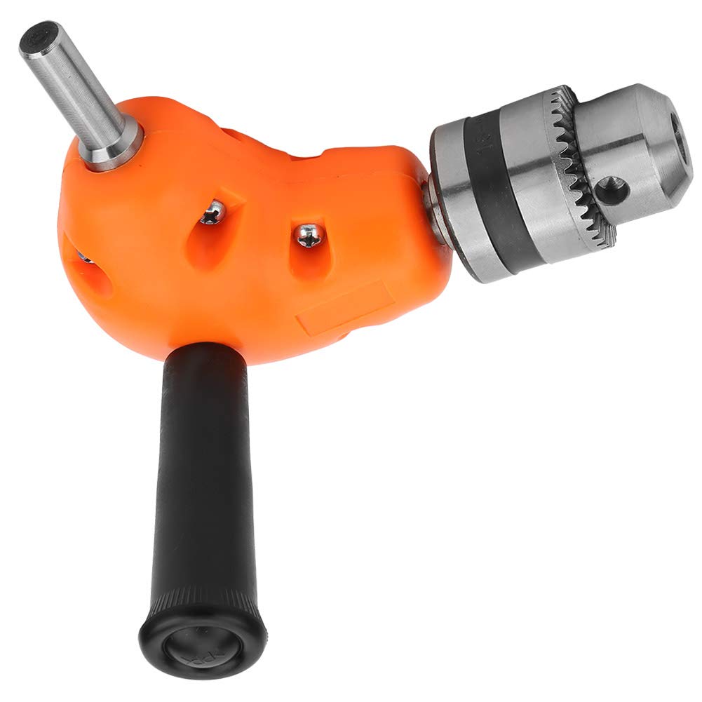 90 Degree Right Angle Drill Chuck - Heavy Duty Compact Drill Attachment for Tight Spaces | Perfect for DIY, Woodworking, and Plumbing Projects