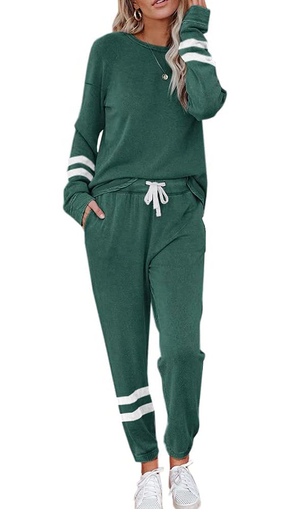 ETCYY Women's 2-Piece Lounge Set - Soft Sweatsuit with Long Pants, Comfortable Loungewear & Athletic Tracksuit for Yoga, Workout, Home Relaxation & Casual Outings