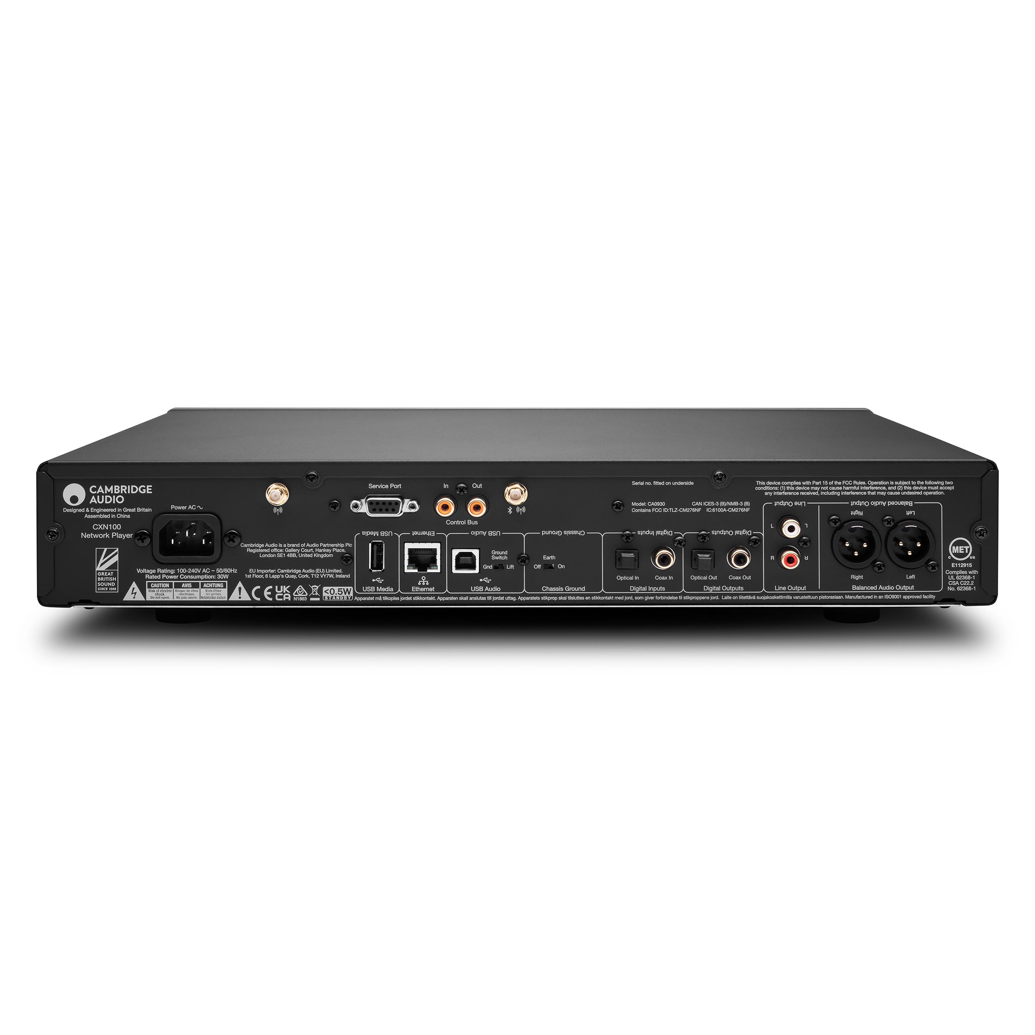Cambridge Audio CXN100 Hi-Res Network Audio Streamer - Wireless Music Player for Home Theater & Audiophile Listening