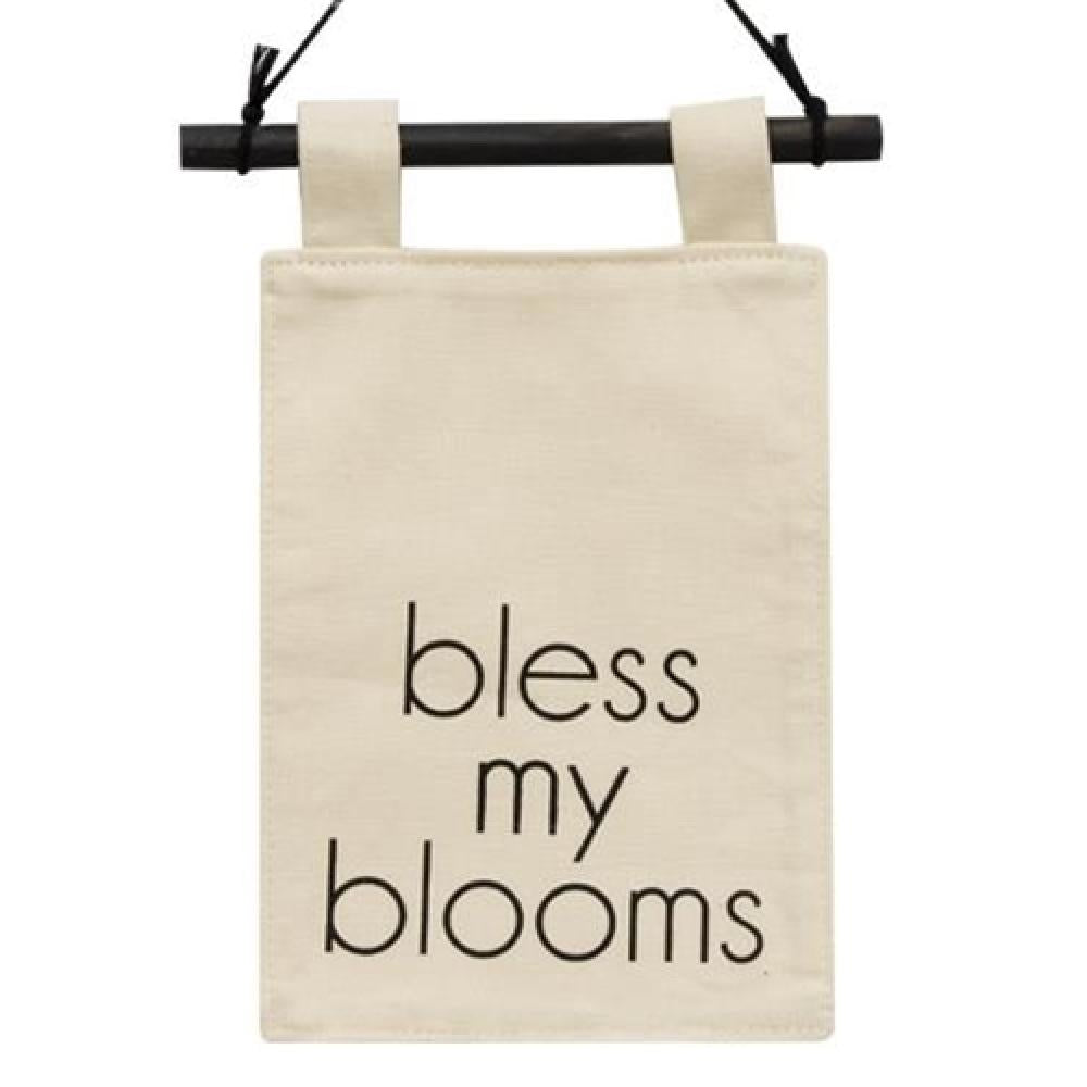 Bless My Blooms Mini Fabric Wall Hanging - Floral Home Decor for Bedroom, Nursery & Boho Style - Perfect for Wall Art, Gift & Spring Decorations