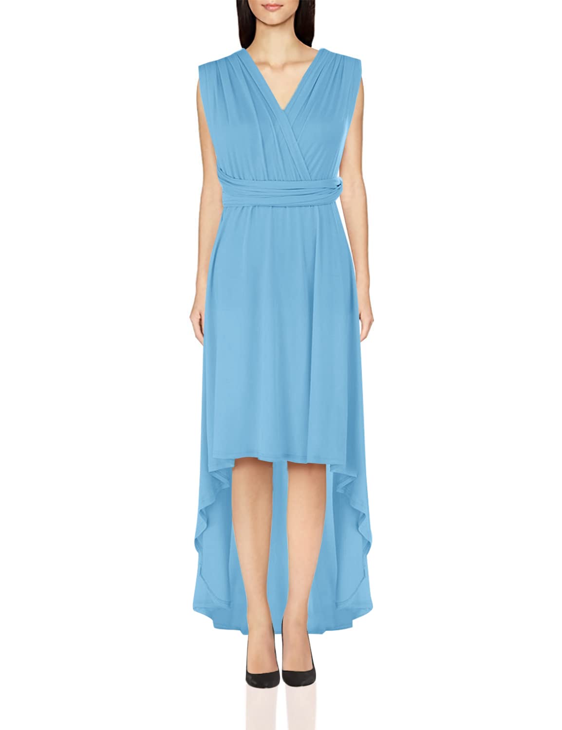 Women's Convertible Wrap Evening Dress - Maxi Cocktail Gown for Formal Events, Parties & Weddings | Multi-Way Styling Long Floor Length Dress for Special Occasions