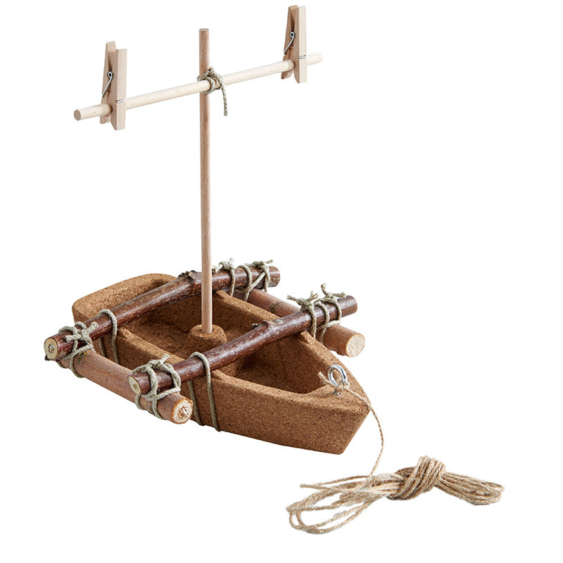 DIY Cork Boat Building Kit - Fun Outdoor Toy for Kids & Adults - Perfect for Pools, Lakes & Backyard Water Play
