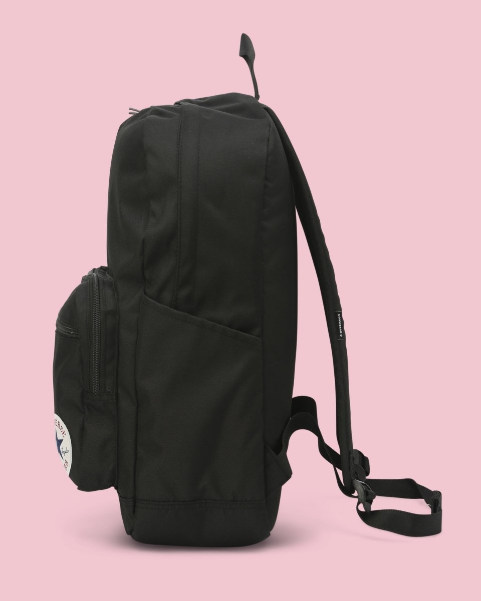 Converse Go 2 Black Backpack - Stylish & Durable School & Travel Backpack for Men & Women - Perfect for College, Work & Outdoor Adventures