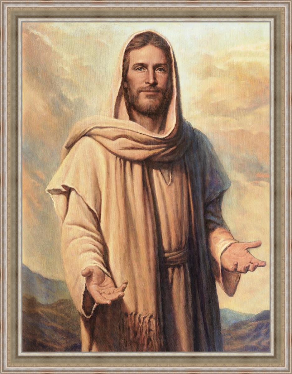 Abide With Me Large Wall Art - Inspirational Canvas Print for Living Room, Bedroom & Office Decor - Perfect for Home, Church & Spiritual Spaces