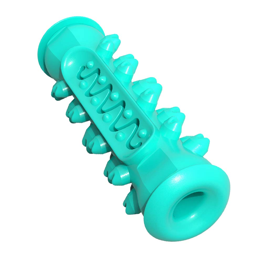 Durable Dog Teeth Grinding Toy - Sturdy Chew Bone for Dental Care & Teeth Cleaning - Cartoon Molar Rod Chew Toy for Puppy Teeth Health (Lake Blue) - Perfect for Aggressive Chewers & Puppy Teething Relief