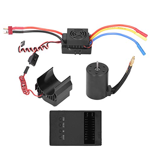 Qioniky Brushless ESC Motor Set - 3650 4300KV Waterproof ESC for 1/10 Scale RC Cars - High Performance Remote Control Car Upgrade - Perfect for Off-Road Racing & RC Hobbyists