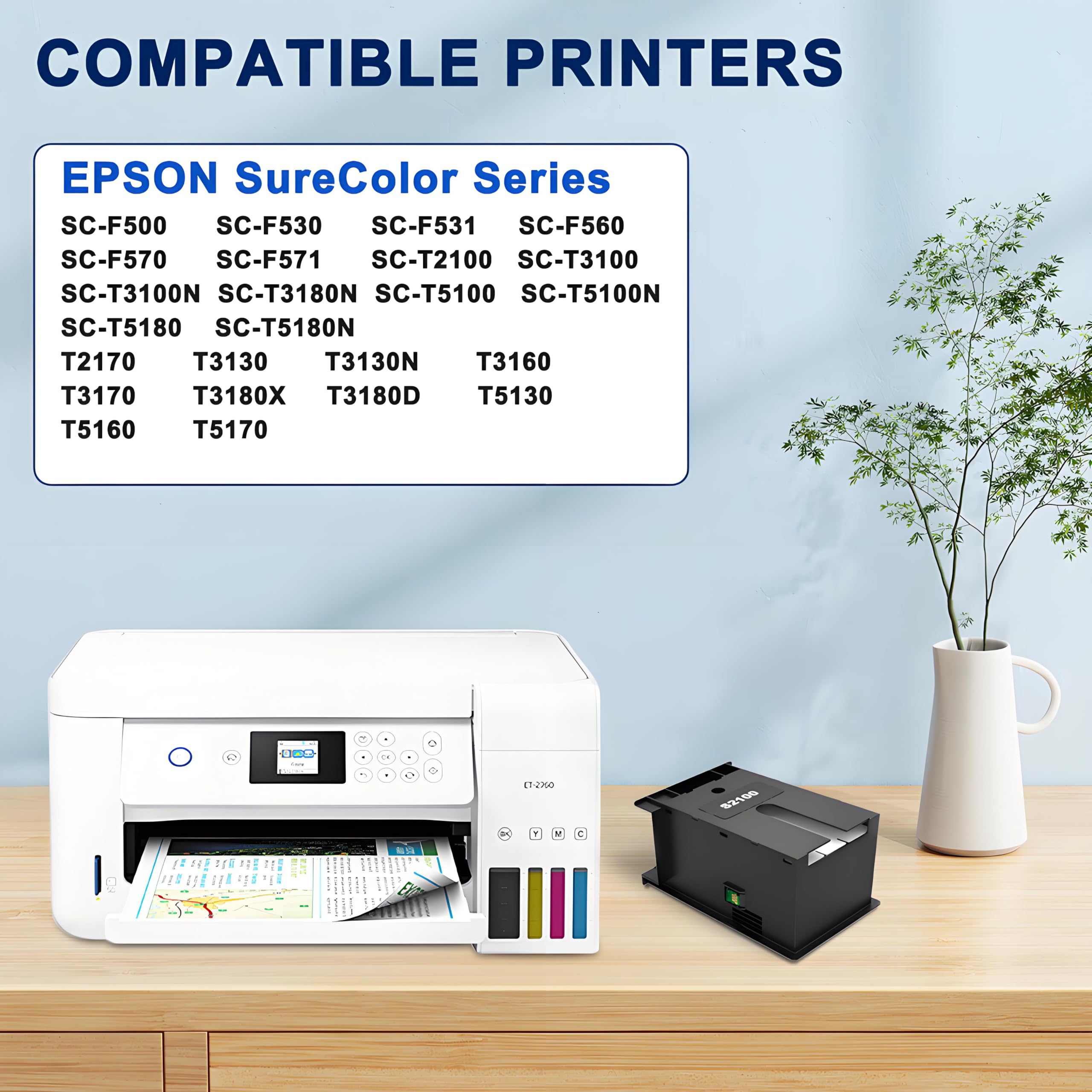 Epson SC-F570 Ink Waste Tank - Compatible with SC-F531/F560/T2100 Printers for Maintenance