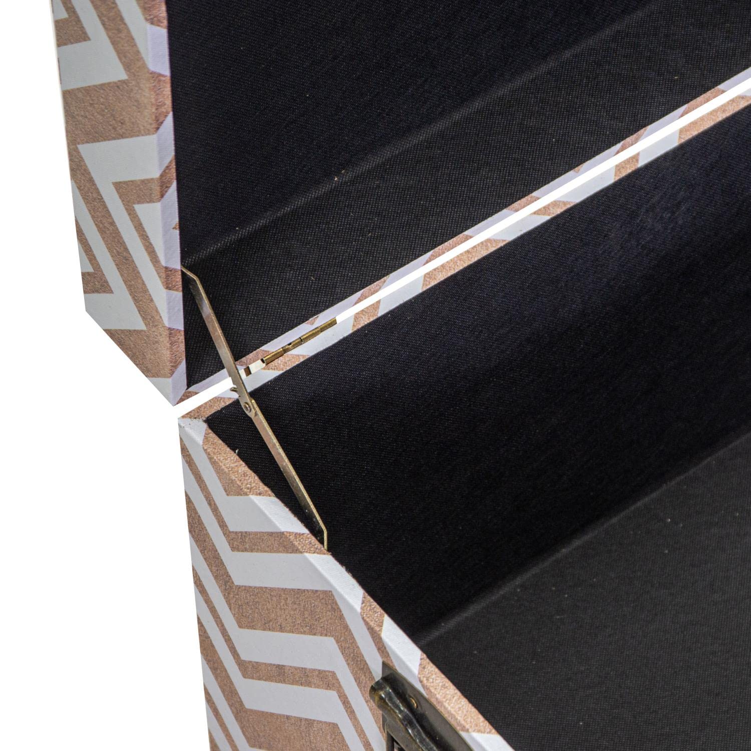 Premium Faux Leather Storage Box Set of 3 - Medium Size Gold Jewelry Organizer for Home Decor, Office Supplies & Gift Packaging
