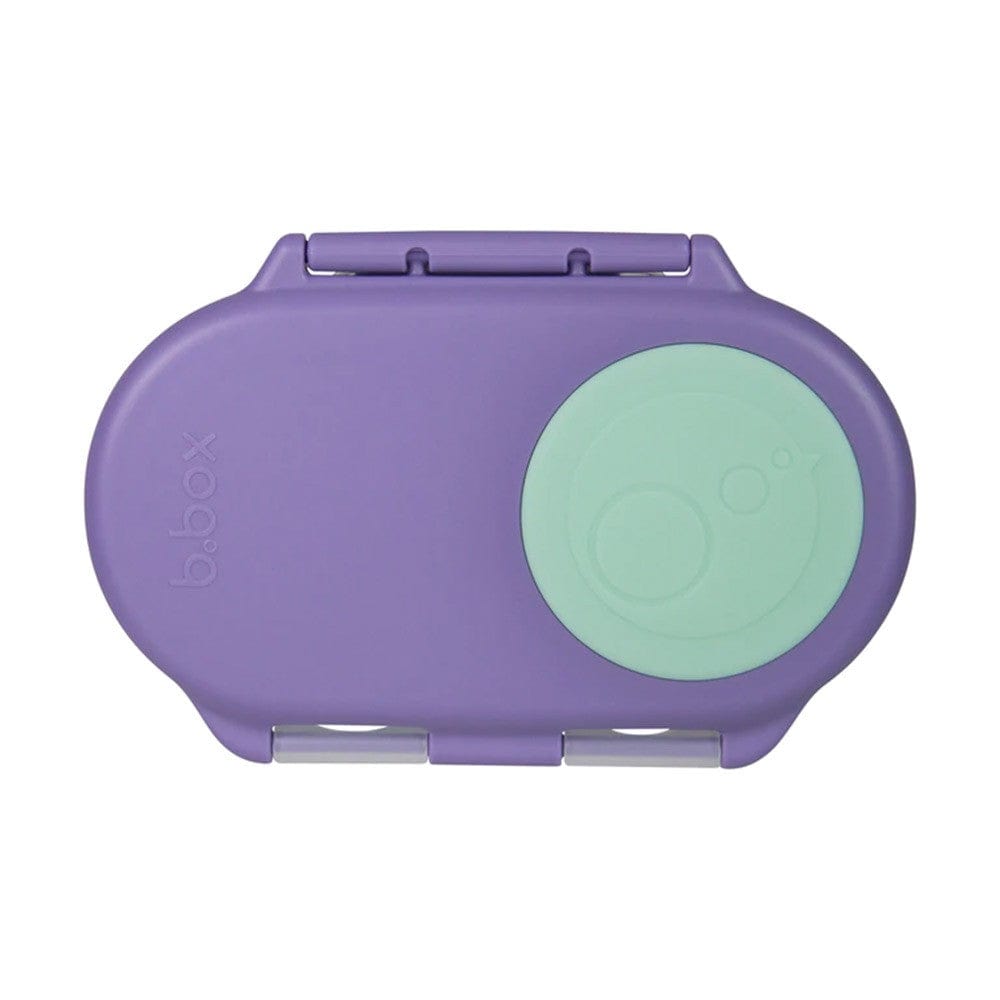 B.Box Snack Box for Kids - Reusable Food Storage Container with Lid, BPA-Free & Leak Proof - Perfect for School Lunches, Picnics & Travel - Lilac Pop Color