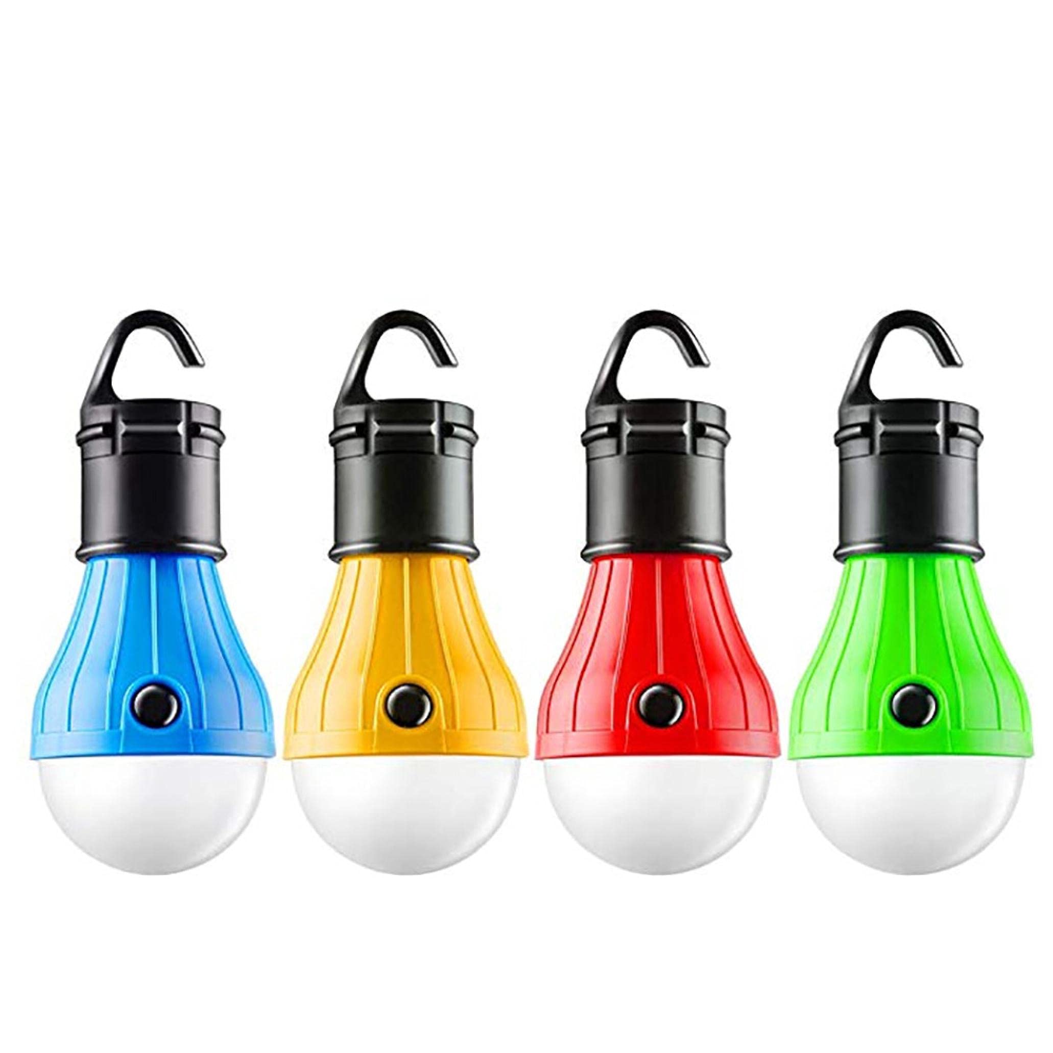 4Pc LED Camping Tent Light - Waterproof Portable Hanging Lantern for Outdoor Adventures, Emergency Lighting, Fishing, BBQ, Hiking, Beach & Patio Use - Perfect for Camping, Power Outages and Backyard Parties