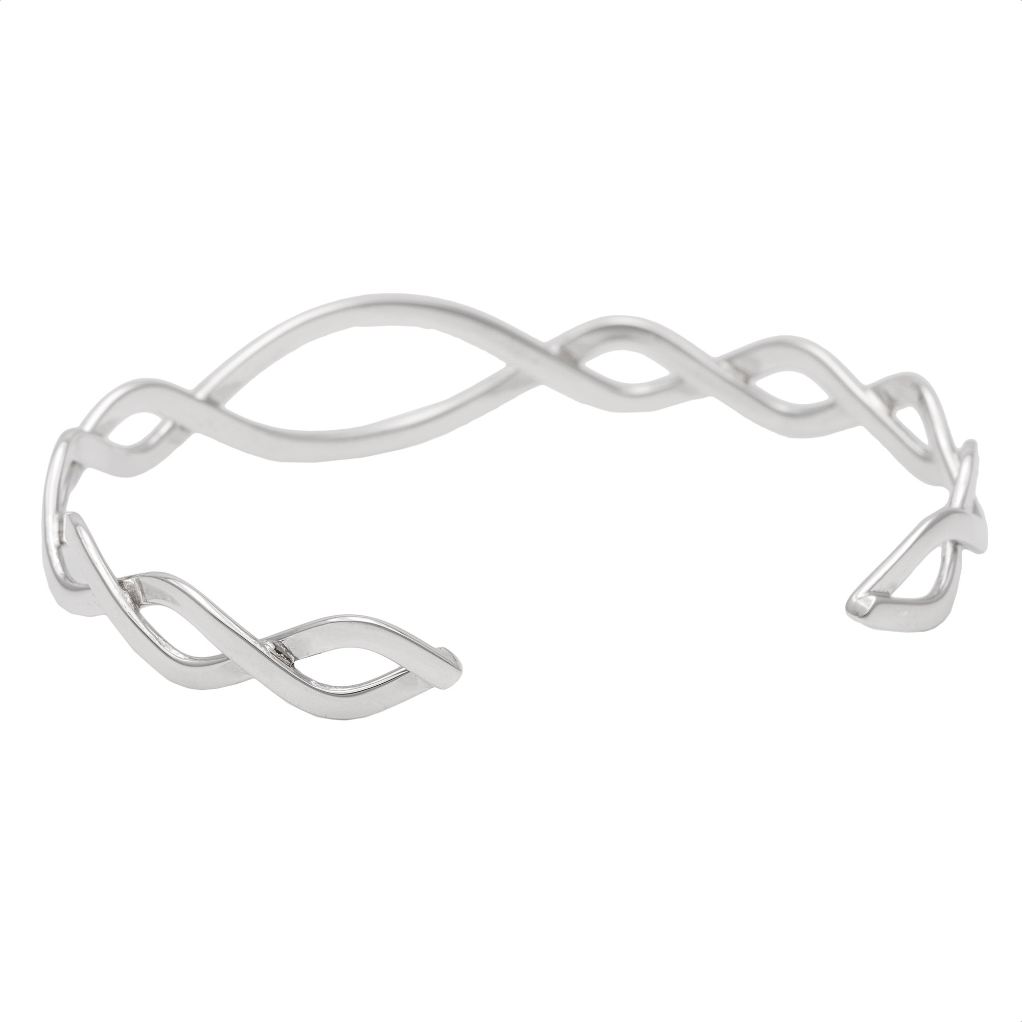 Celtic Sterling Silver Bracelet for Women - Adjustable Braided Irish Knot Bangle - Best Friend & Bridesmaid Gift - Elegant Jewelry for Weddings, Anniversaries & Special Occasions