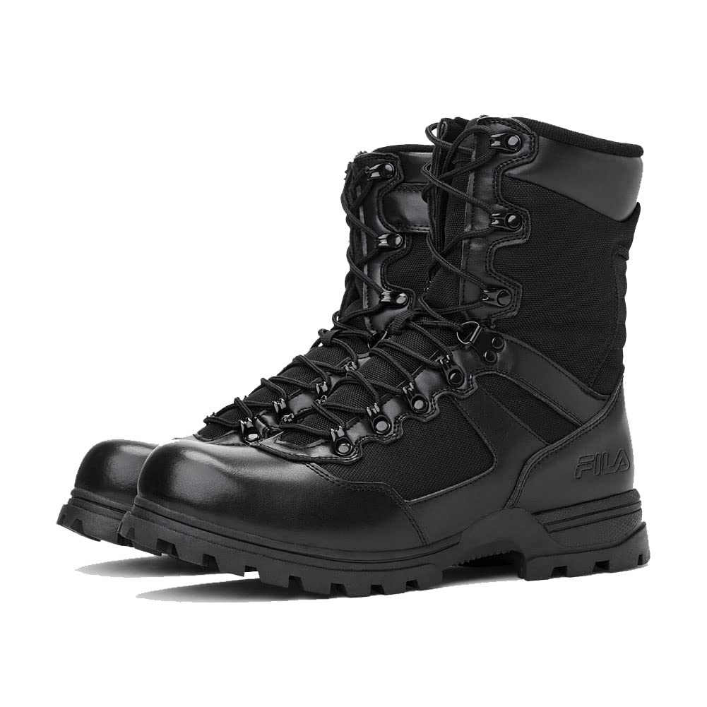 Fila Men's Stormer Military Tactical Boots - Waterproof Combat Boots for Hiking, Work & Outdoor Adventures