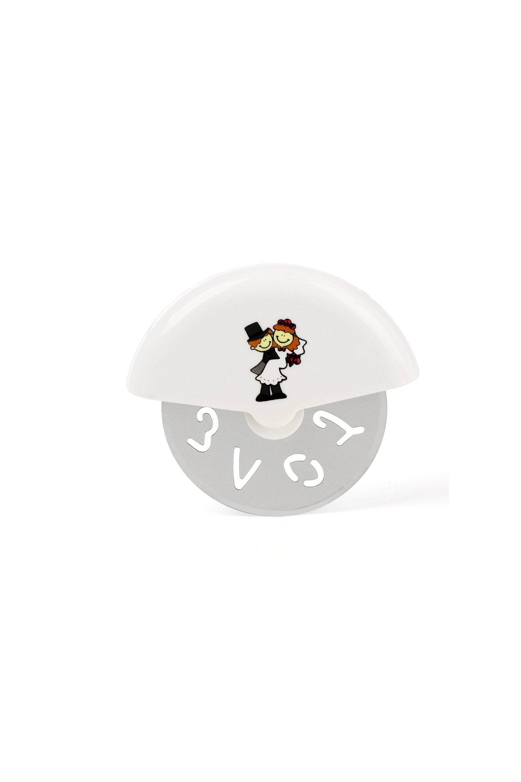 Stainless Steel Pizza Cutter Wheel with Cover - Set of 6 pcs - Perfect for Wedding Favors, Kitchen Gifts & Pizza Parties - Durable Kitchen Tool for Slicing Pizzas, Pies & Pastries