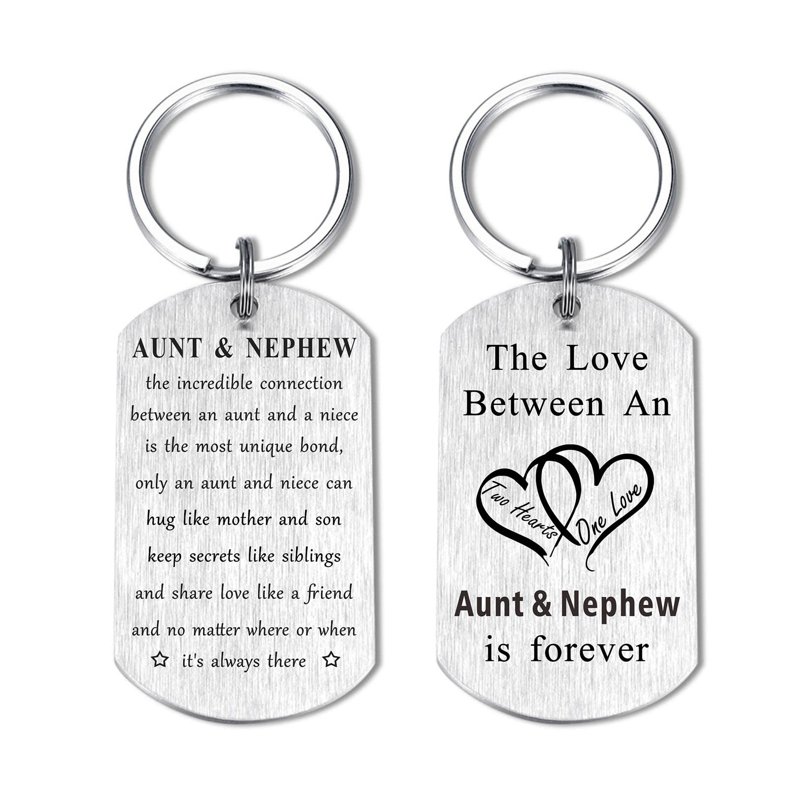 Best Aunt Ever Keychain - Personalized Gift for Niece & Nephew to Aunt, Unique Birthday Present for Women - Perfect for Special Occasions, Holidays & Family Celebrations