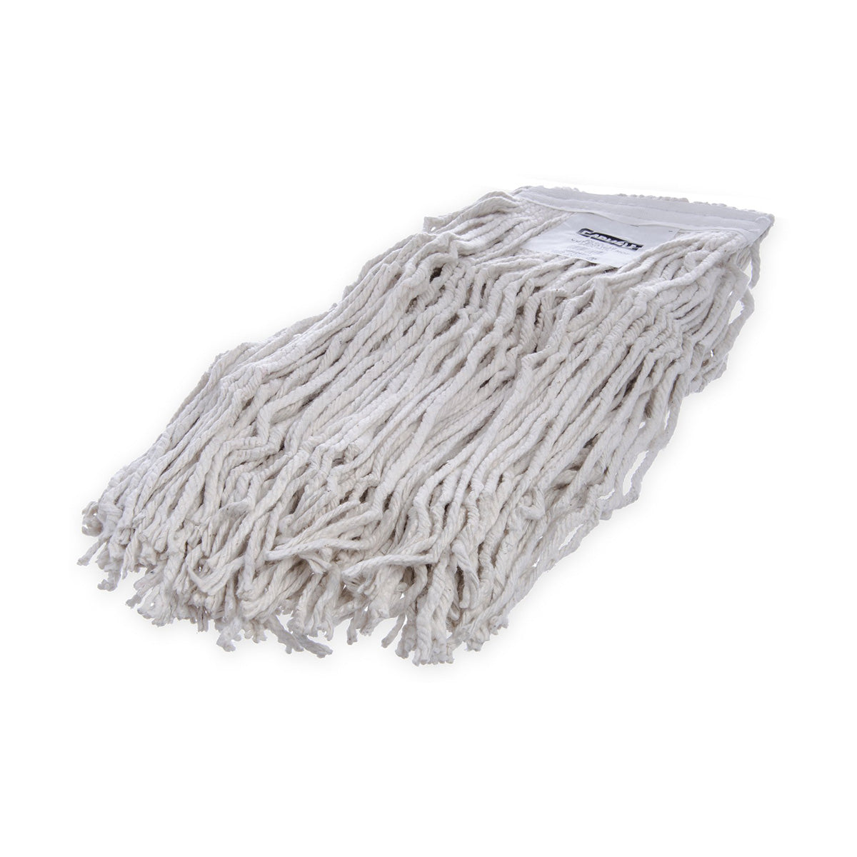 Carlisle 369824B00 Flo Pac Large Cut End Cotton Mop Head #24, Natural - Heavy Duty Commercial Cleaning for Floors, Kitchens, and Hospitals