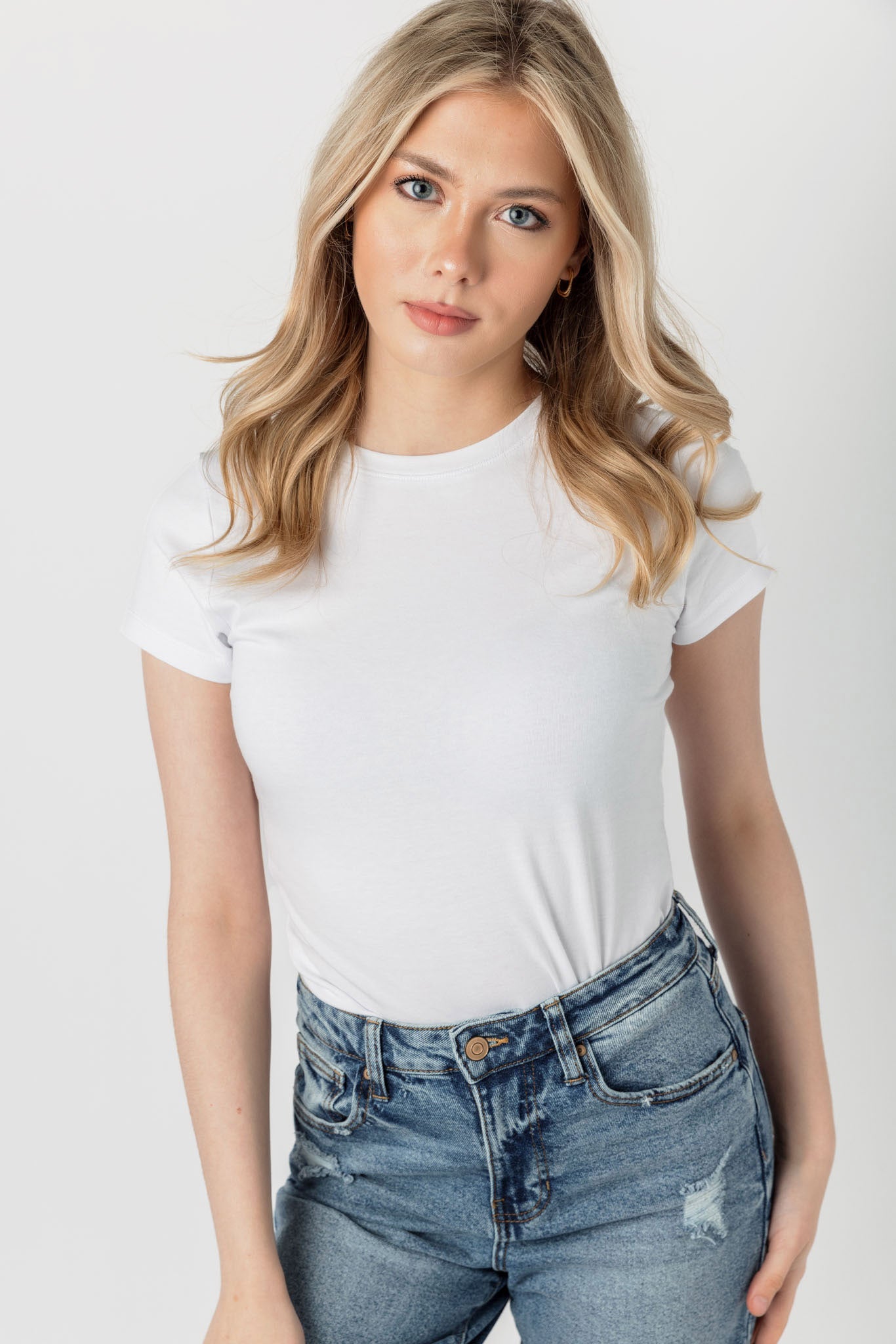Women's Cap Sleeve Crew Neck T-Shirt - Soft Cotton Basic Tee for Casual Wear, Layering & Everyday Outfits