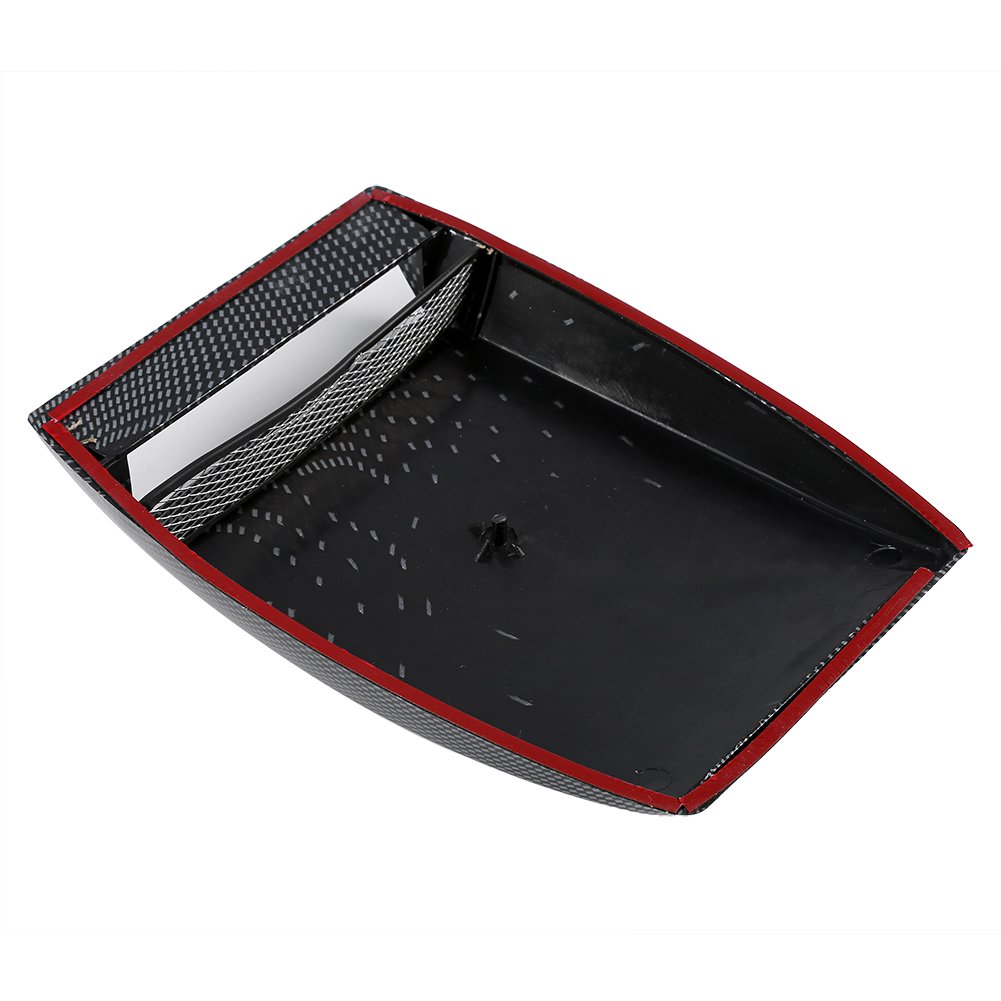 Carbon Fiber Car Hood Vent Cover - Self-Adhesive Universal Hood Scoop Trim for Exterior Decoration & Heat Dissipation | Perfect for Muscle Cars, Sports Cars & Custom Vehicle Styling