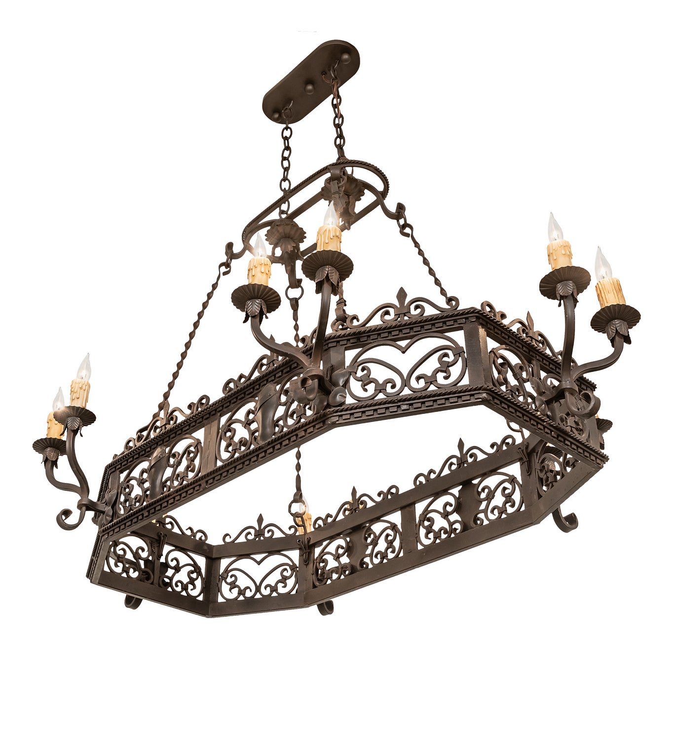 12-Light Crystal Chandelier for Dining Room - Modern Ceiling Light Fixture with LED Bulbs, Perfect for Home Decor and Wedding Venues