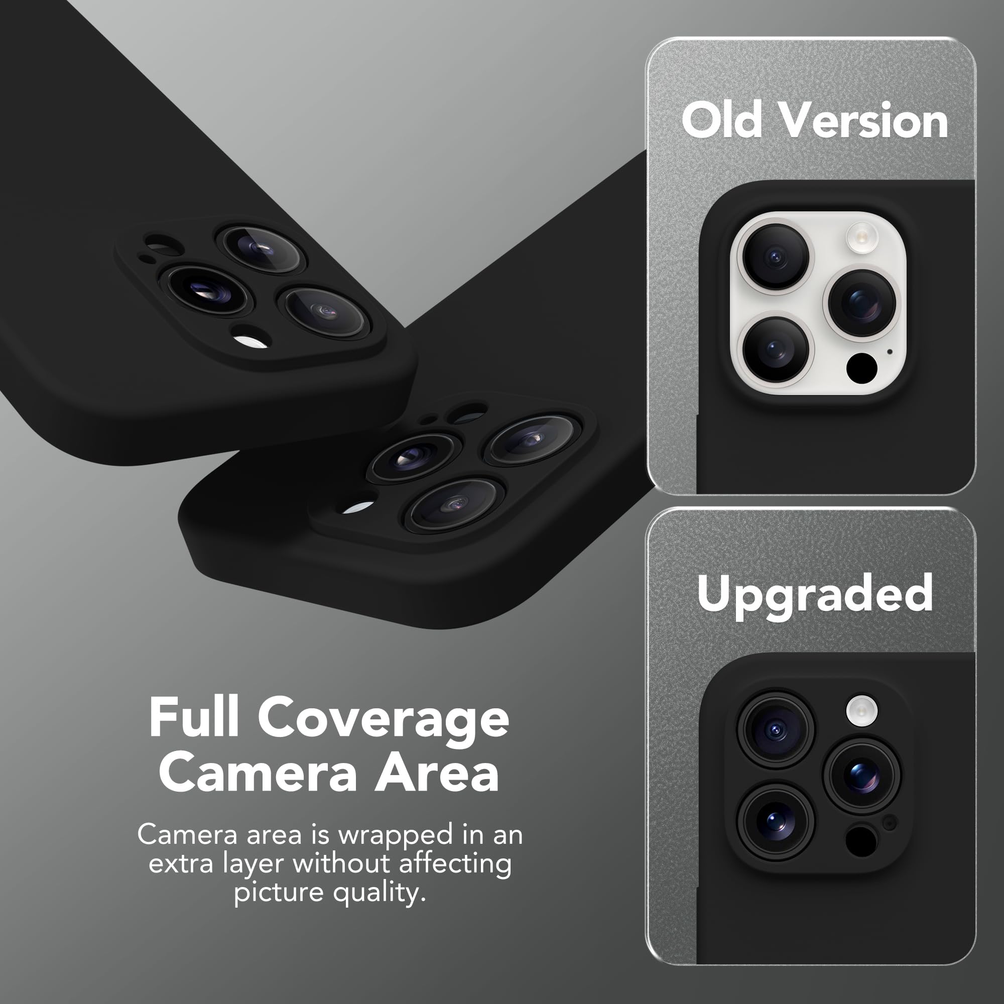 Magnetic Shockproof Silicone Case for iPhone 16 Pro (6.3