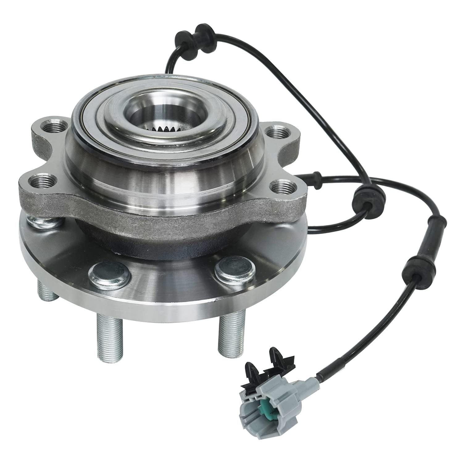 Detroit Axle - 4WD Front Wheel Bearing Hub Assembly Set for Nissan Pathfinder, Frontier, Xterra & Suzuki Equator - Complete Replacement Kit (2-Piece) - Perfect for Off-Roading, Towing & Daily Driving