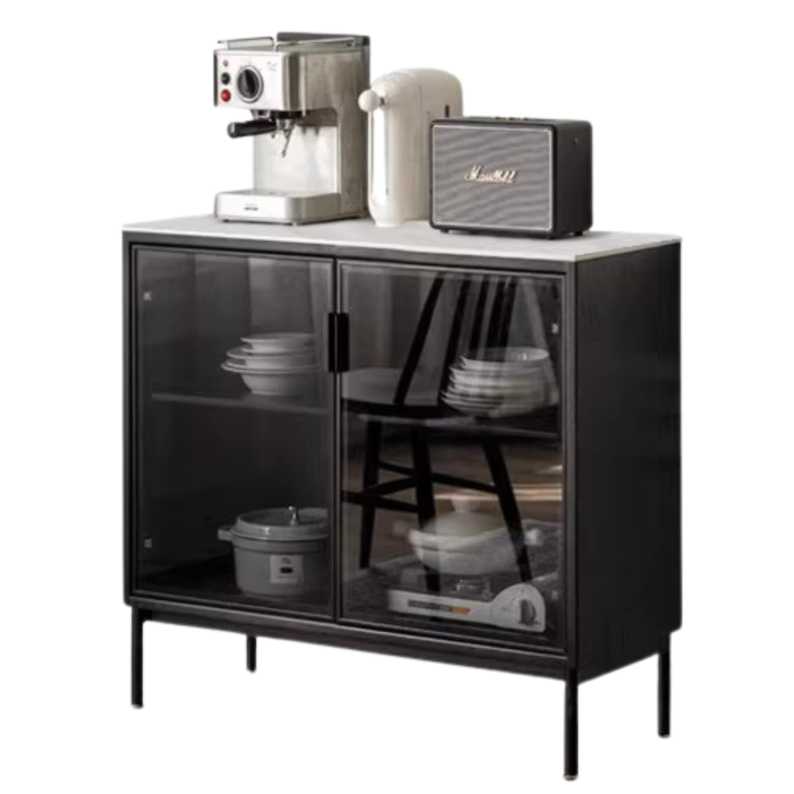 35.4x15.8x33.5 inch / 90x40x85сm / Smoked color / Slate sideboard