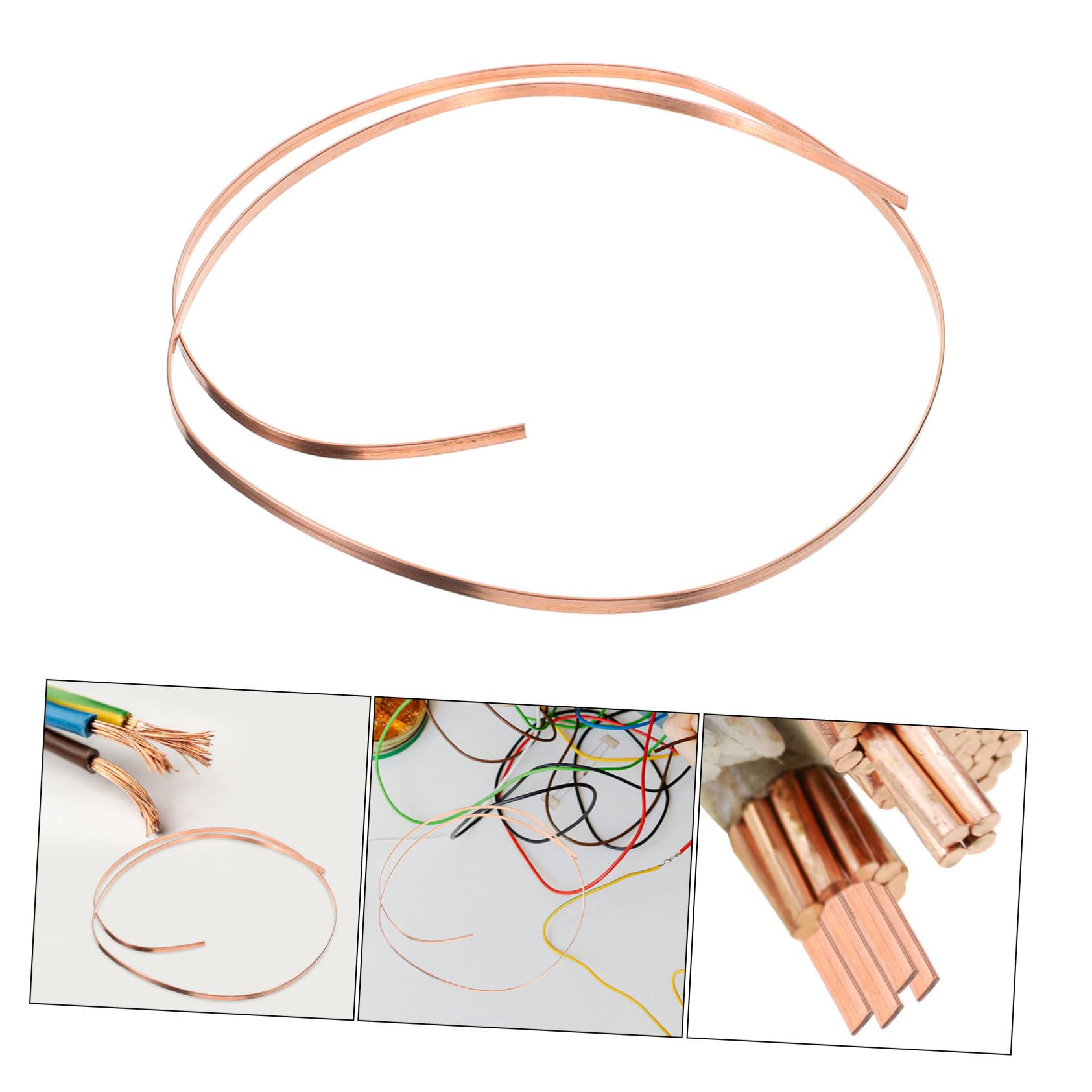 Premium Copper Bus Bar for Battery Connections - High Conductivity Flat Copper Rod, DIY Crafts & Electrical Projects - Perfect for Solar Panels, Automotive Wiring, and Home Electrical Repairs
