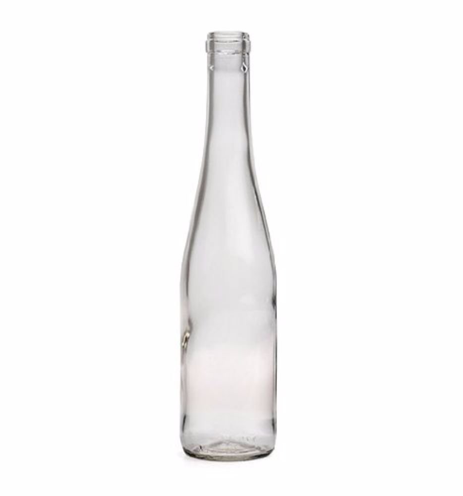 375ml Clear Split Wine Bottles with Cork Finish - Perfect for Homemade Wine, Olive Oil, and DIY Crafting