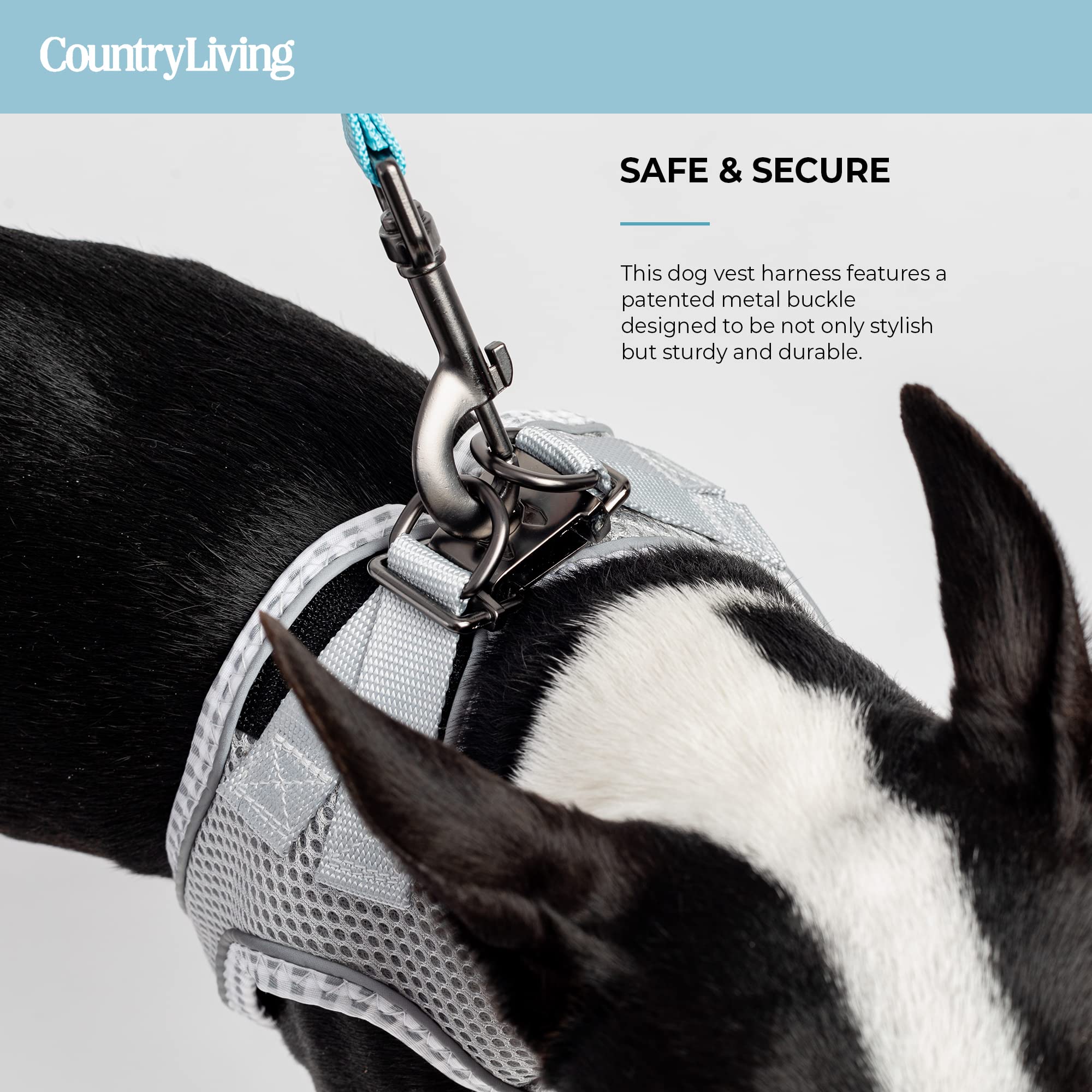 Silver Paw No Pull Dog Harness for Small to Large Dogs - Soft Padded Cooling Vest for Training, Walking & Running | Breathable & Adjustable Pet Accessories - Grey, XS | Perfect for Outdoor Adventures, Daily Walks & Hot Weather
