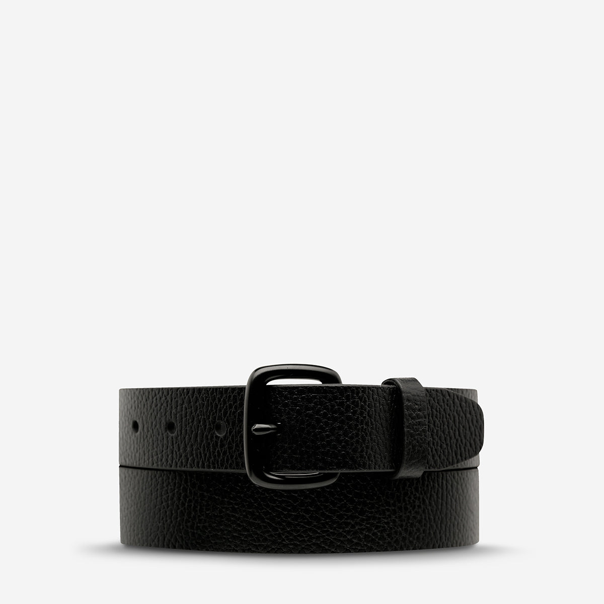 Ease Up Belt - Adjustable Black Waist Belt for Men & Women - Comfortable Support for Work, Travel & Everyday Wear